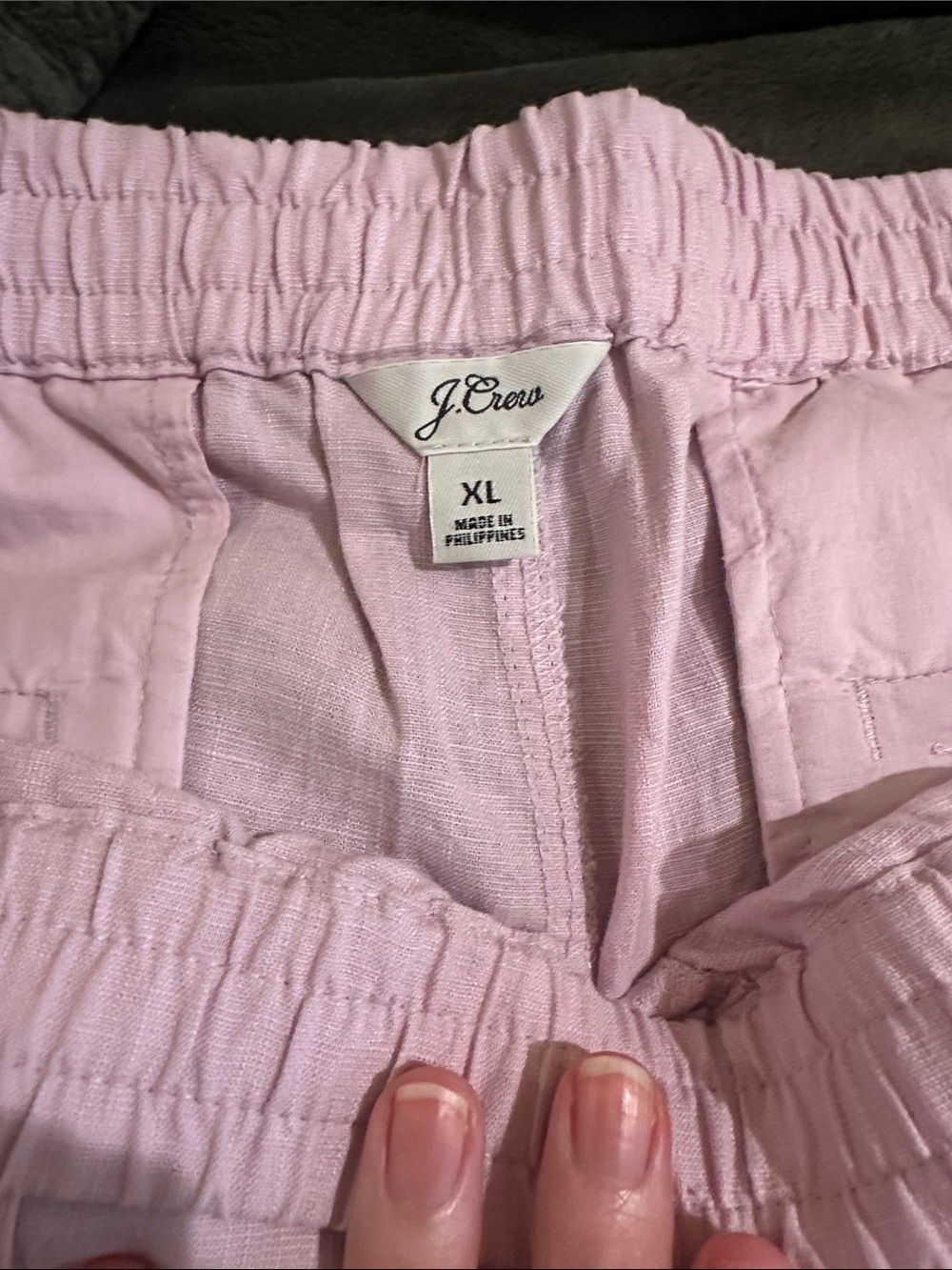 J. Crew Women’s Linen-Blend Drawstring Shorts - Picture 2 of 3